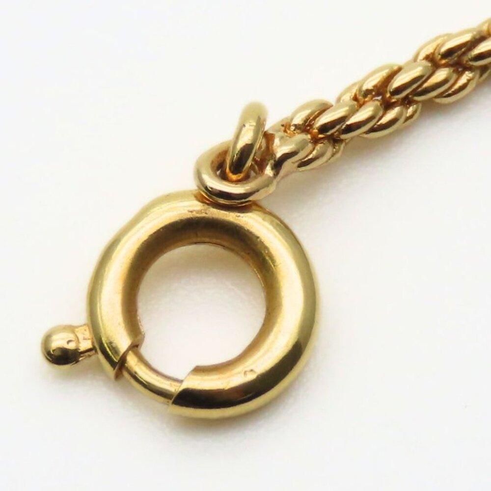 Christian Dior Necklace CD Logo Twisted Metal Gold Plated GP Accessories - Picture 8 of 9